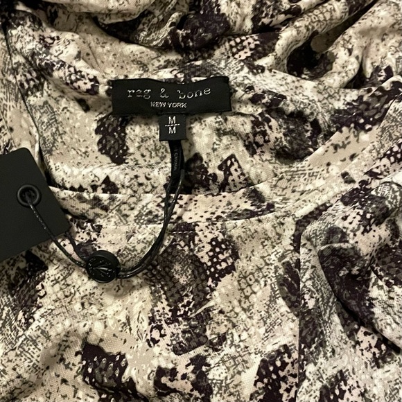 Rag & Bone Poppy Draped Mini Dress size M Medium - Picture 7 of 9